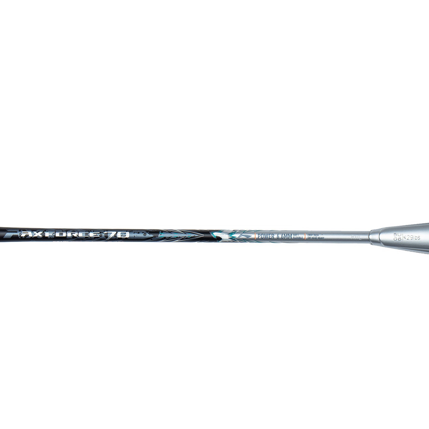 Badmintonschläger AXFORCE 70 (5U) Black/Silver - unbespannt - AYPT049-1/AYPT277-5