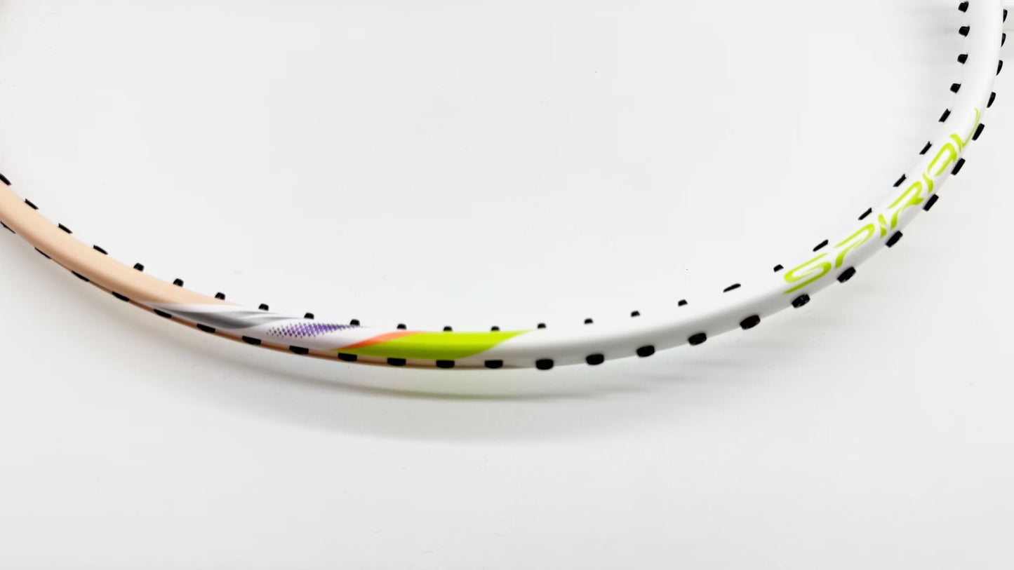 Badmintonracket BladeX Spiral (4U) - beige - unstrung - AYPV017-4