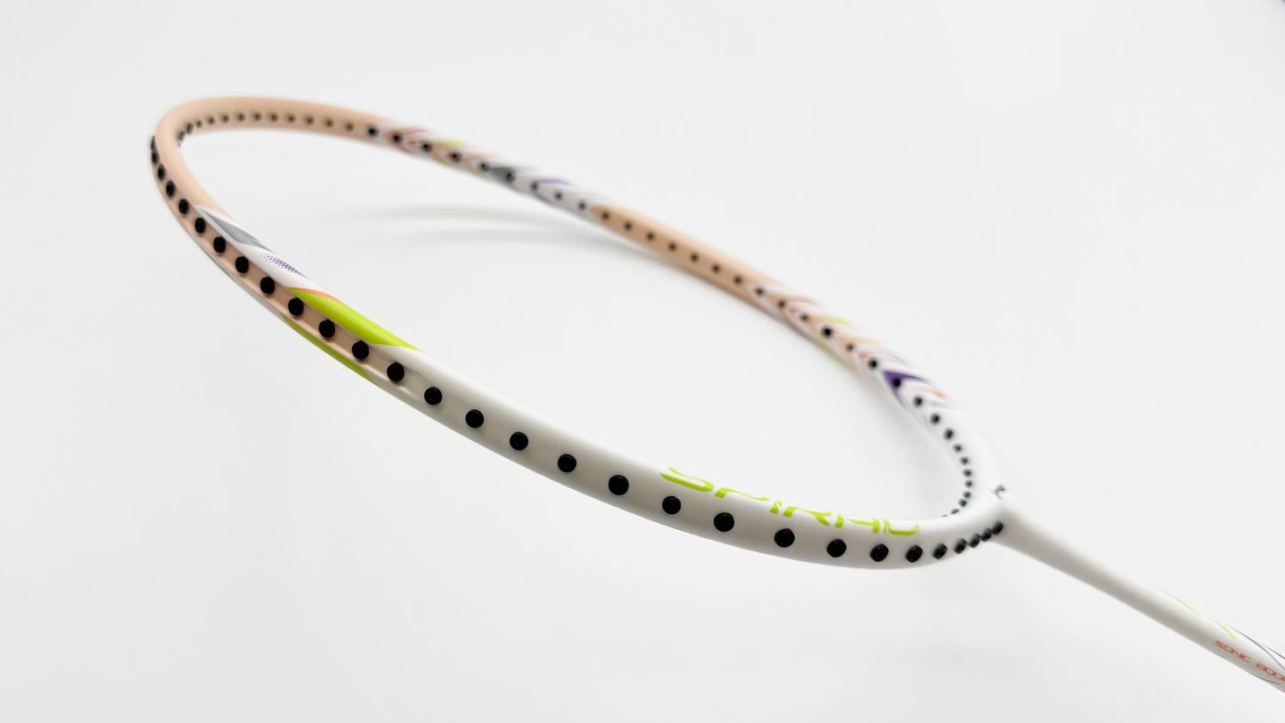 Badmintonracket BladeX Spiral (4U) - beige - unstrung - AYPV017-4