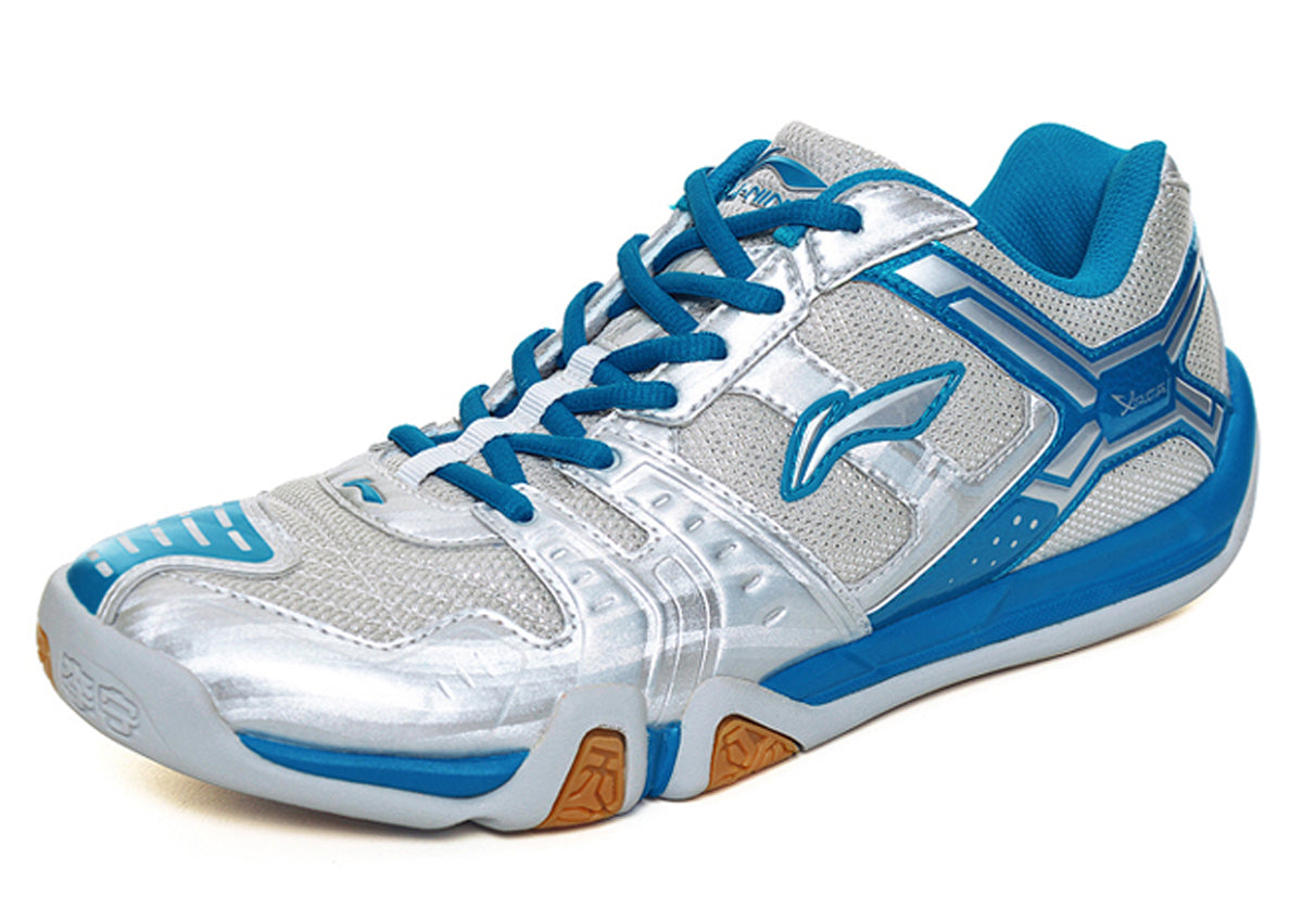 Herren Badmintonschuh "Saga" light silber - AYTS071-2