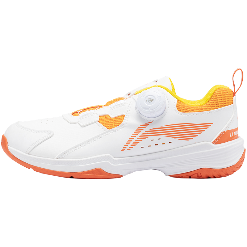 Kids Badmintonshoe ''Almighty King'' white/orange - AYTT040-2