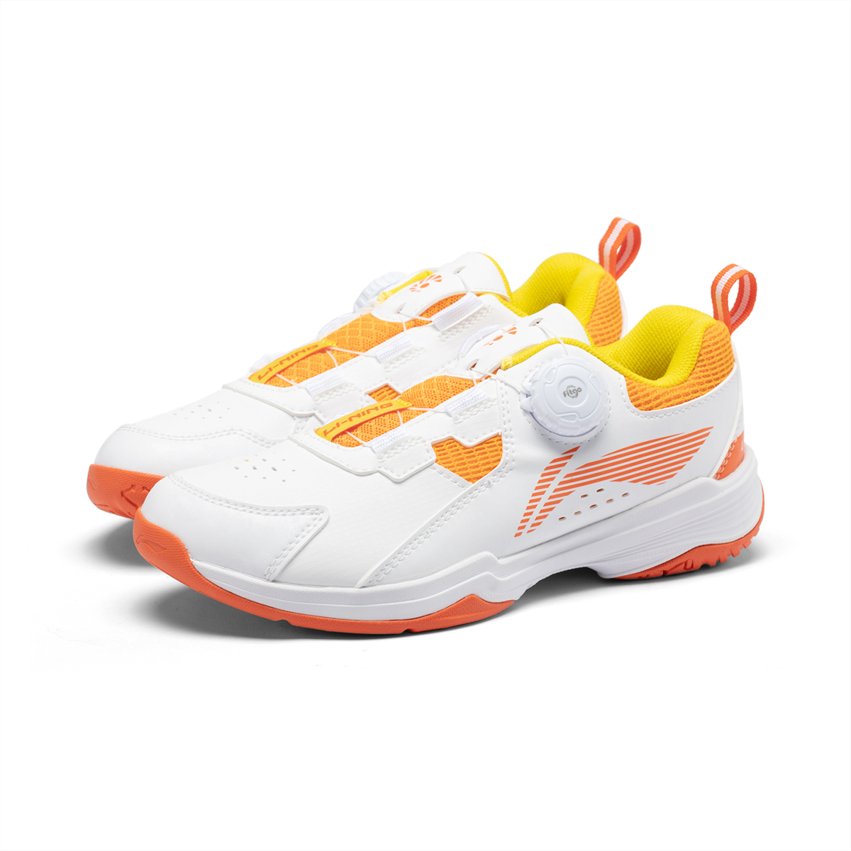 Kids Badmintonshoe ''Almighty King'' white/orange - AYTT040-2