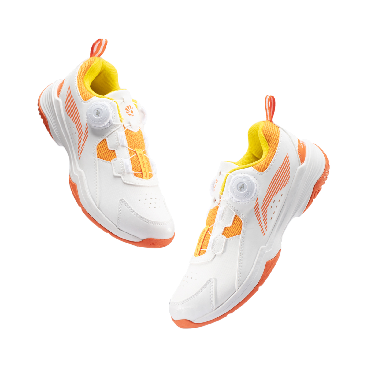 Kids Badmintonshoe ''Almighty King'' white/orange - AYTT040-2