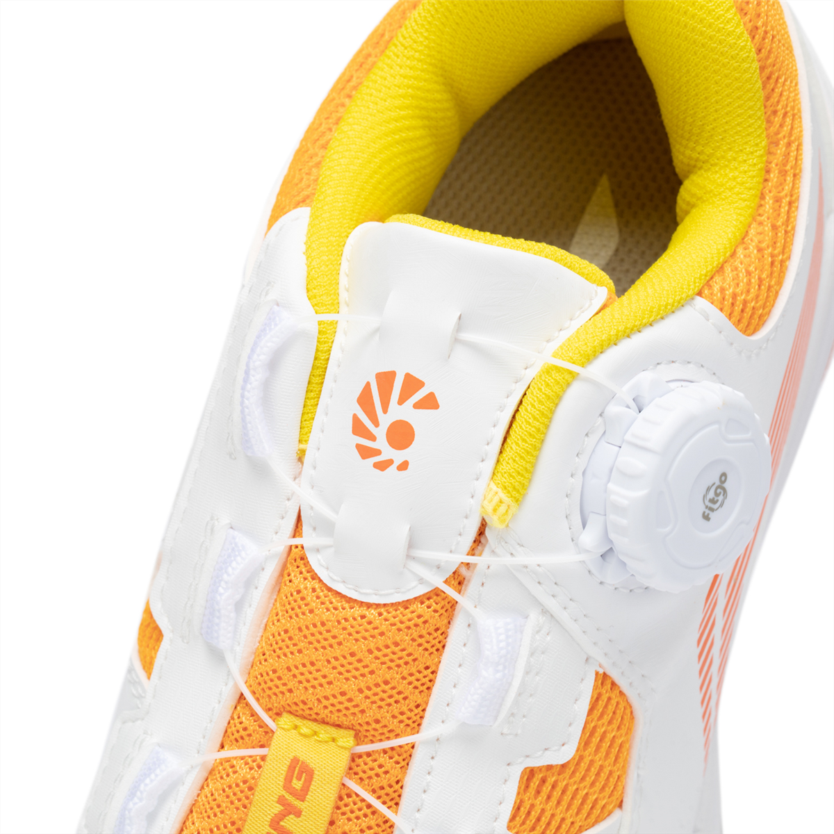Kids Badmintonshoe ''Almighty King'' white/orange - AYTT040-2