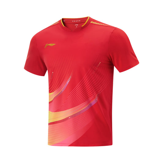 Tabletennis China National-Team Competition T-shirt 2025 red - AAYV097-1