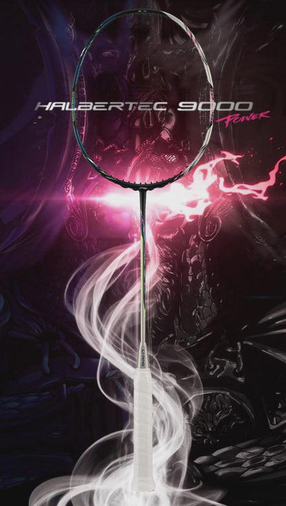 Badmintonschläger HalberTec 9000 Power (3U) - türkis/silber - unbespannt  - AYPW001-3