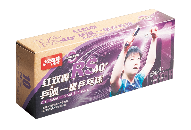 DHS Tabletennisball RS40+ 1-Star white (10 Pack) - DXAV005-2