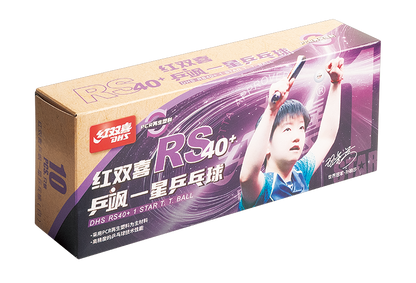 DHS Tabletennisball RS40+ 1-Star white (10 Pack) - DXAV005-2