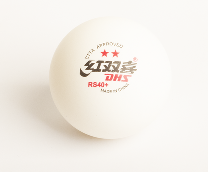 DHS Tabletennisball RS40+ 2-Star white (10 Pack) - DXAV004-2