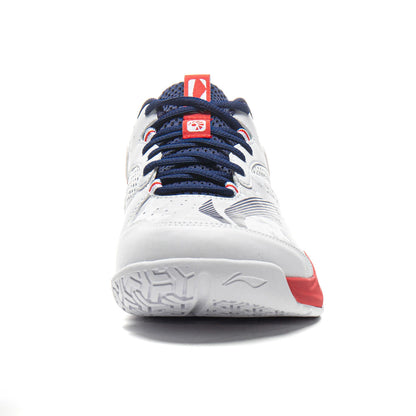 Unisex Badmintonshoe Soundwave - white/red - AYTV015-3