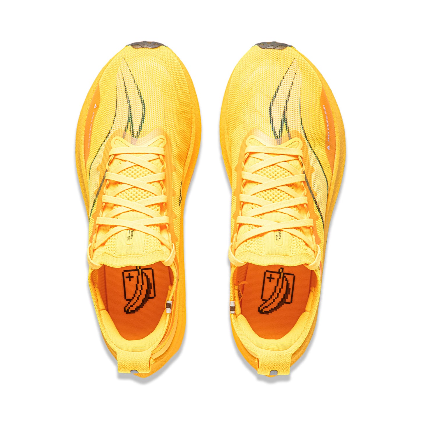 Unisex Wettkampf Laufschuh Feidian 4 Elite - neon-gelb - ARMU007-20